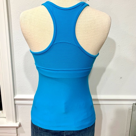 Nike Blue Workout Racerback Tank Top, women’s size S - Picture 2 of 5